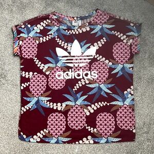 Adidas‎ Originals Farm Rio Pineapple Mesh Jersey Oversized Short Sleeve Size S